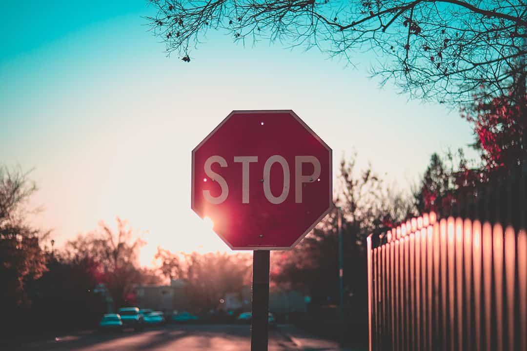 Five Stop Signs to Recovery